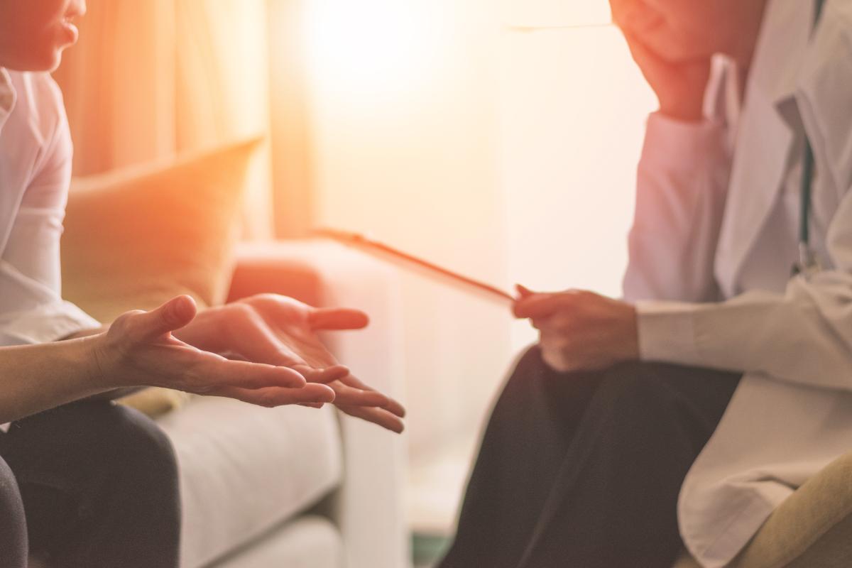 someone talks about cognitive-behavioral therapy for addiction in therapy
