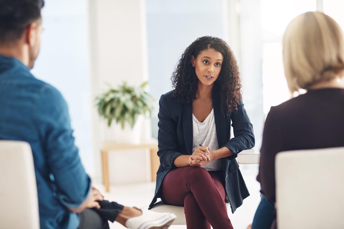 a woman enters a drug addiction treatment program