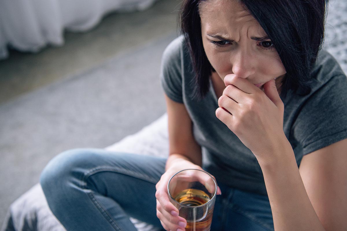 a woman learns about the different types of addictions